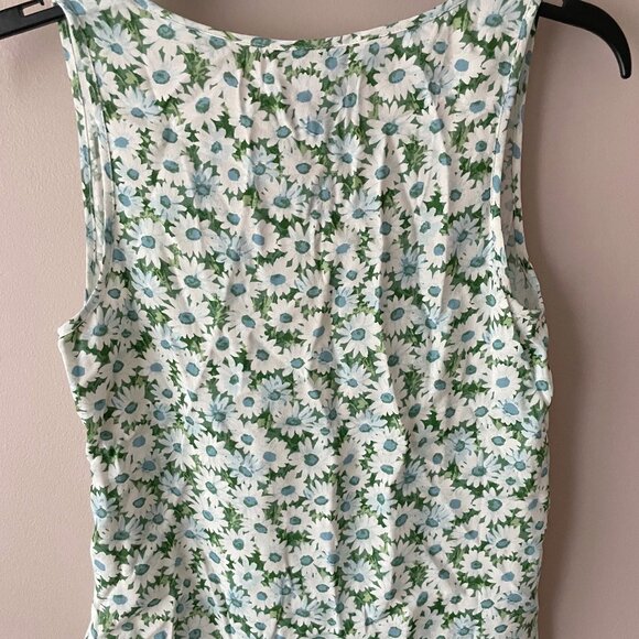 NWT Anthropologie Reformation Miri V-Neck Top in Daisy Meadow size 4 - Picture 7 of 9